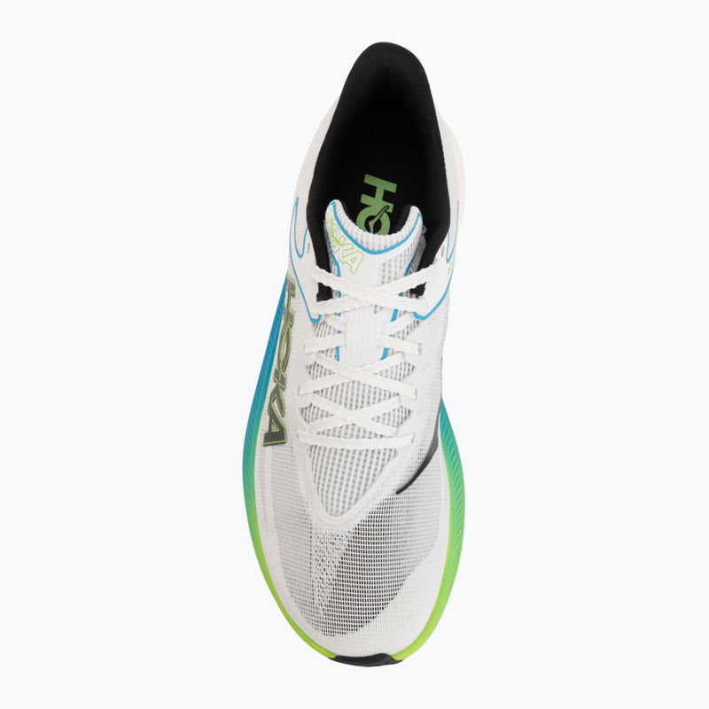 Scarpe da corsa HOKA Rocket X 3 frost/electric lime 5