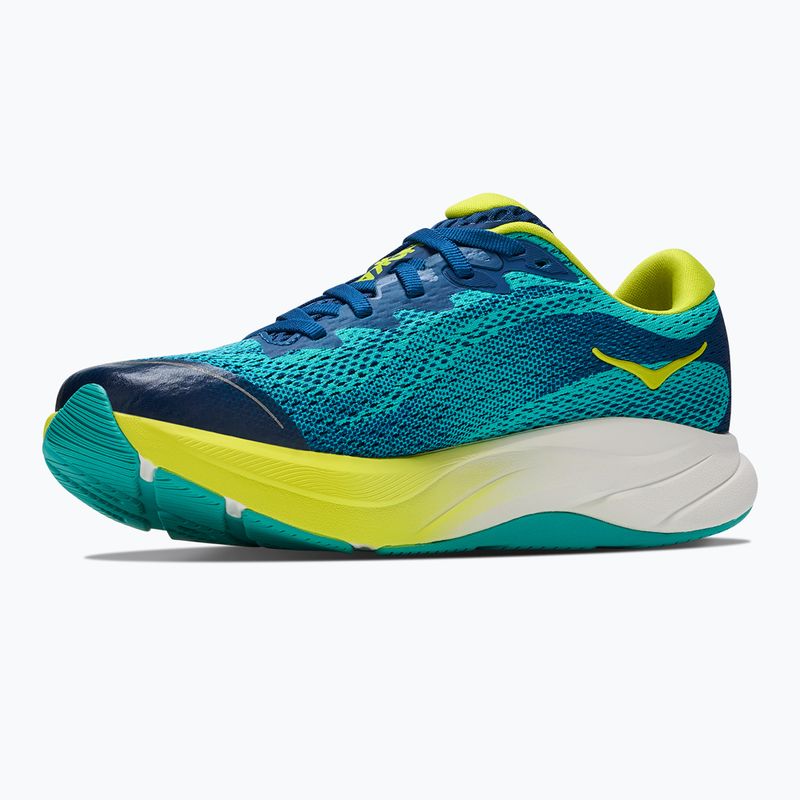 Scarpe da corsa per bambini HOKA Rincon 4 electric aqua/neon hoka citrus 4