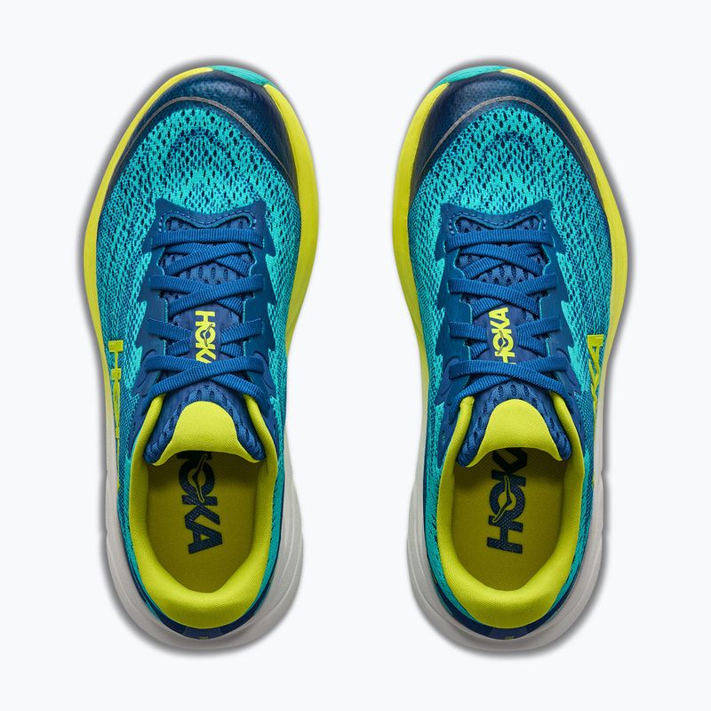 Scarpe da corsa per bambini HOKA Rincon 4 electric aqua/neon hoka citrus 8