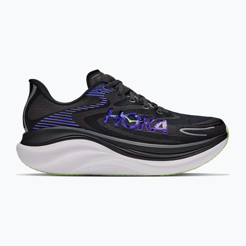 Scarpe da corsa uomo HOKA Skyward X 2 carbon black/neon nebula 2