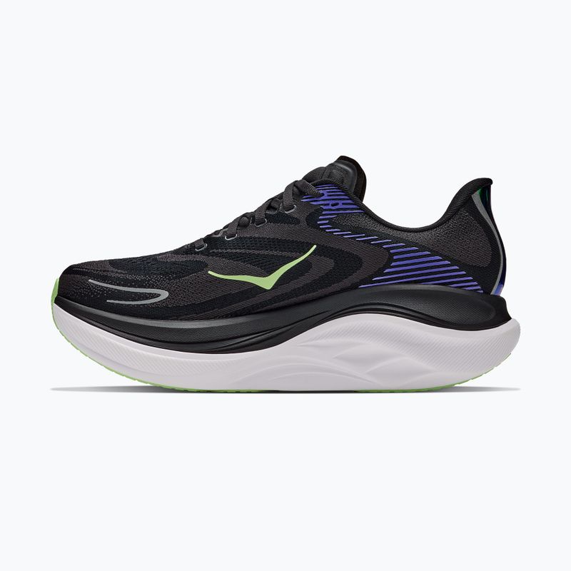 Scarpe da corsa uomo HOKA Skyward X 2 carbon black/neon nebula 3