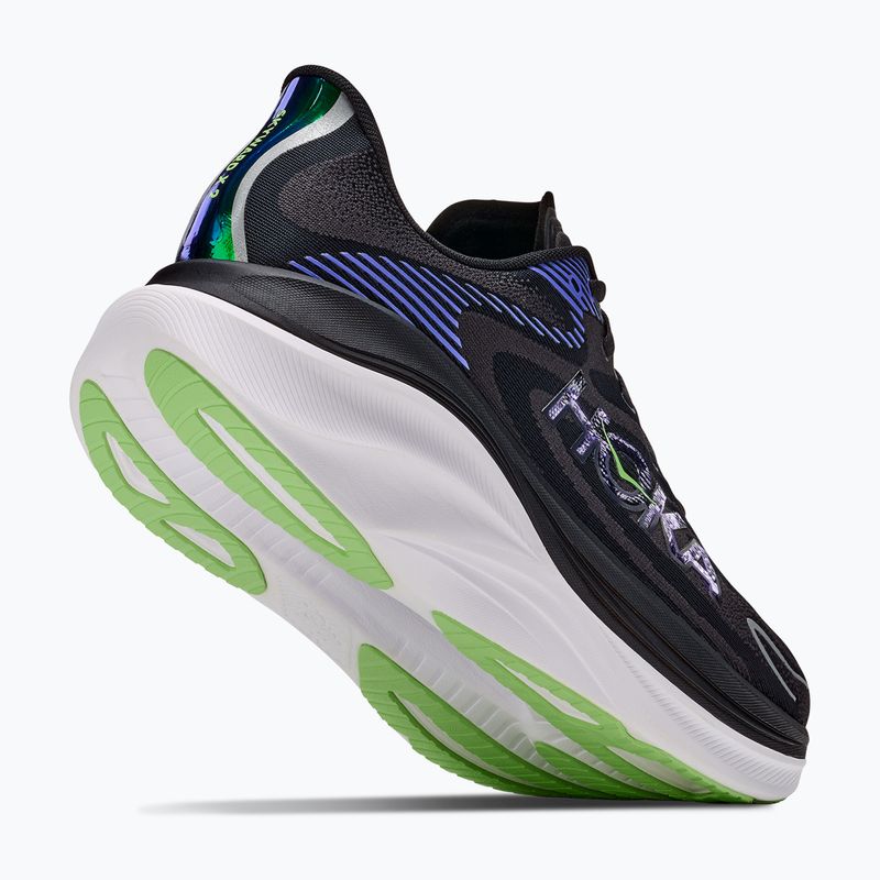 Scarpe da corsa uomo HOKA Skyward X 2 carbon black/neon nebula 5