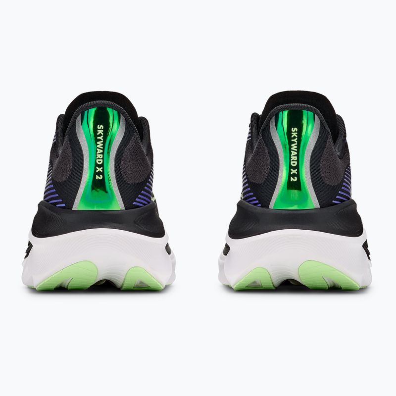 Scarpe da corsa uomo HOKA Skyward X 2 carbon black/neon nebula 6