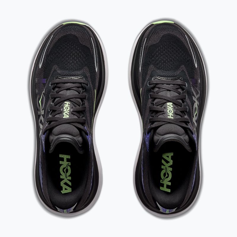 Scarpe da corsa uomo HOKA Skyward X 2 carbon black/neon nebula 8