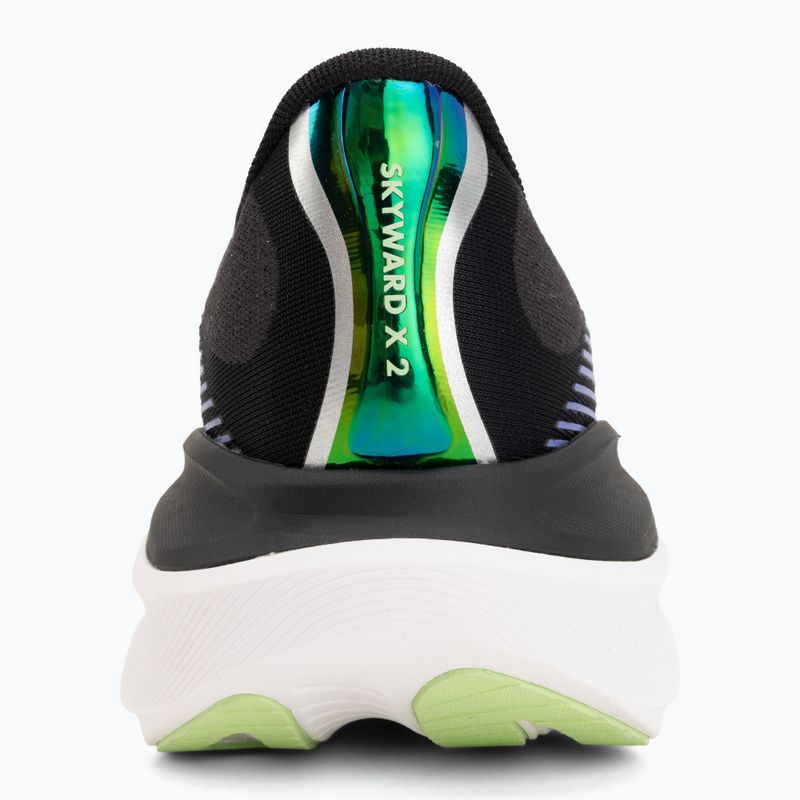 Scarpe da corsa uomo HOKA Skyward X 2 carbon black/neon nebula 6