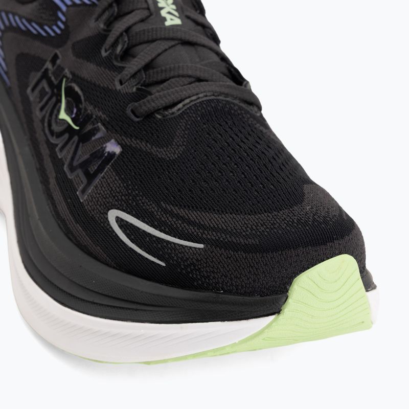Scarpe da corsa uomo HOKA Skyward X 2 carbon black/neon nebula 7