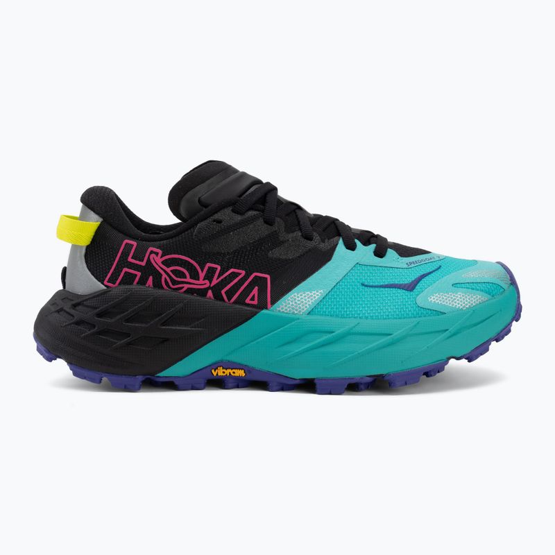Scarpe da corsa donna HOKA Speedgoat 7 black/electric aqua 2