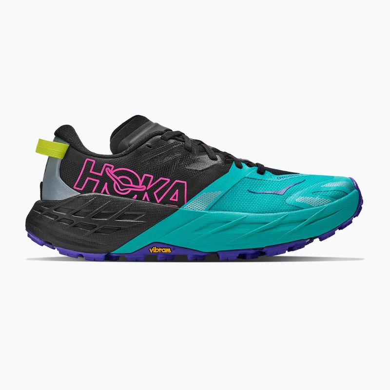 Scarpe da corsa donna HOKA Speedgoat 7 black/electric aqua 2