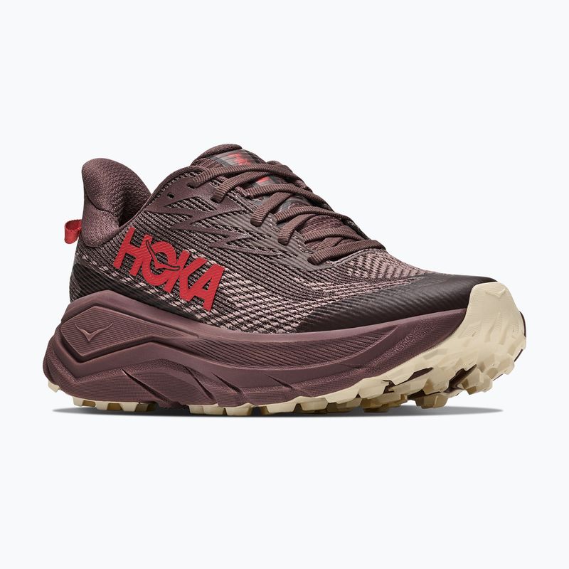 Scarpe da corsa donna HOKA Challenger 8 GTX black/varsity burgundy
