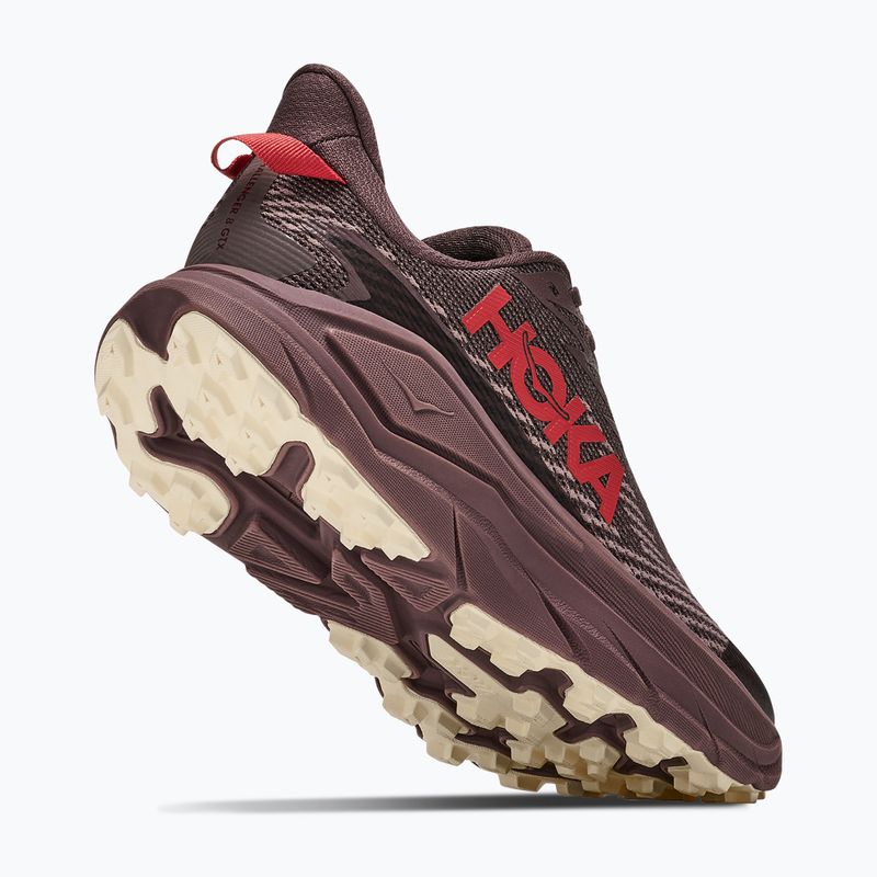 Scarpe da corsa donna HOKA Challenger 8 GTX black/varsity burgundy 3