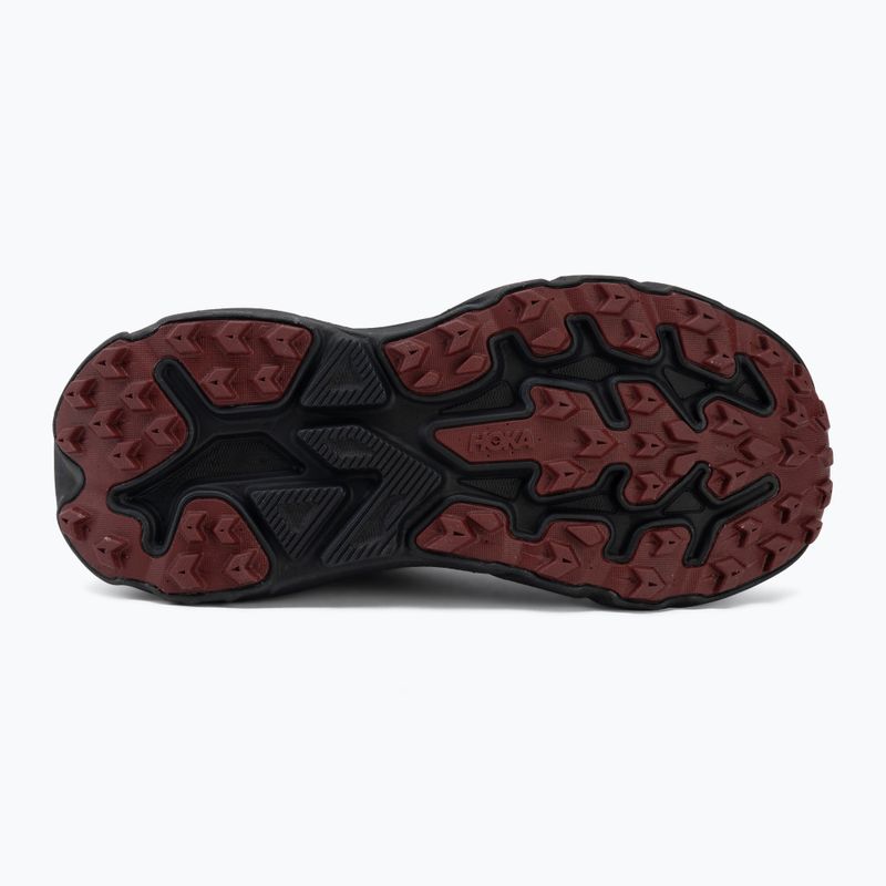 Scarpe da corsa donna HOKA Challenger 8 GTX black/varsity burgundy 4