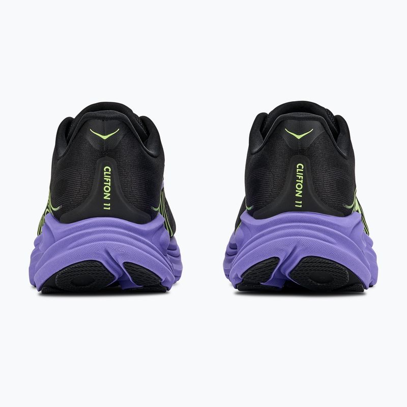 Scarpe da corsa uomo Hoka Clifton 11 black/neon yuzu 4