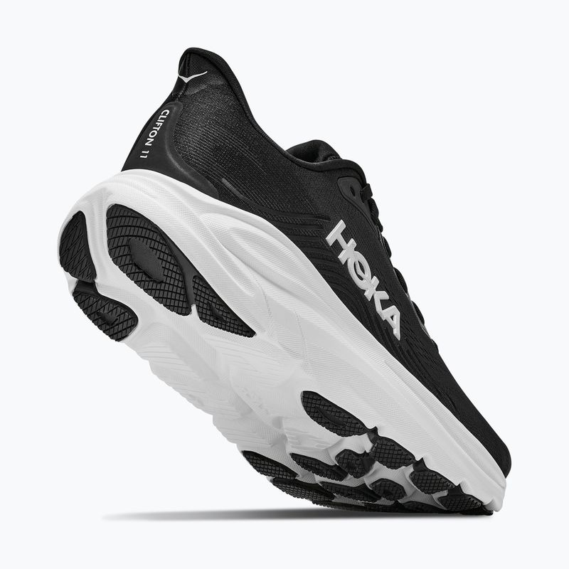 Scarpe da corsa uomo Hoka Clifton 11 black/white 3