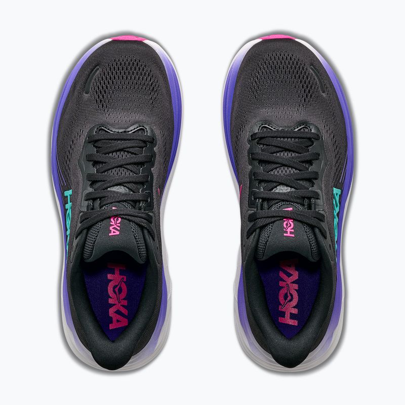 Scarpe da corsa donna Hoka Clifton 11 black/neon nebula 5