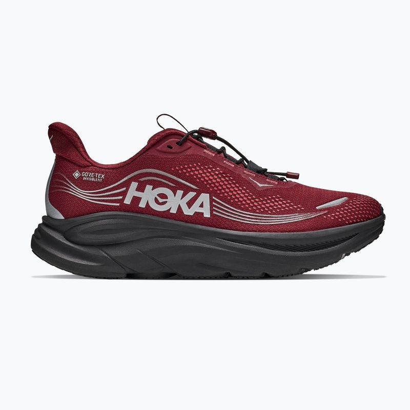 Scarpe da corsa uomo HOKA Clifton 11 GTX varsity burgundy/carbon black 2