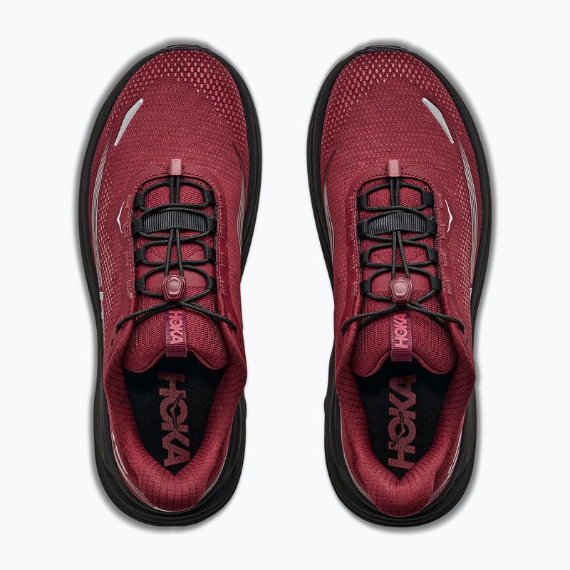Scarpe da corsa uomo HOKA Clifton 11 GTX varsity burgundy/carbon black 8