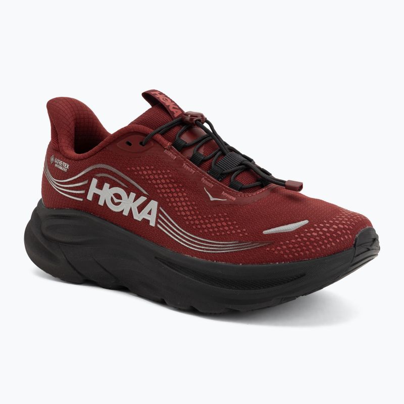 Scarpe da corsa uomo HOKA Clifton 11 GTX varsity burgundy/carbon black