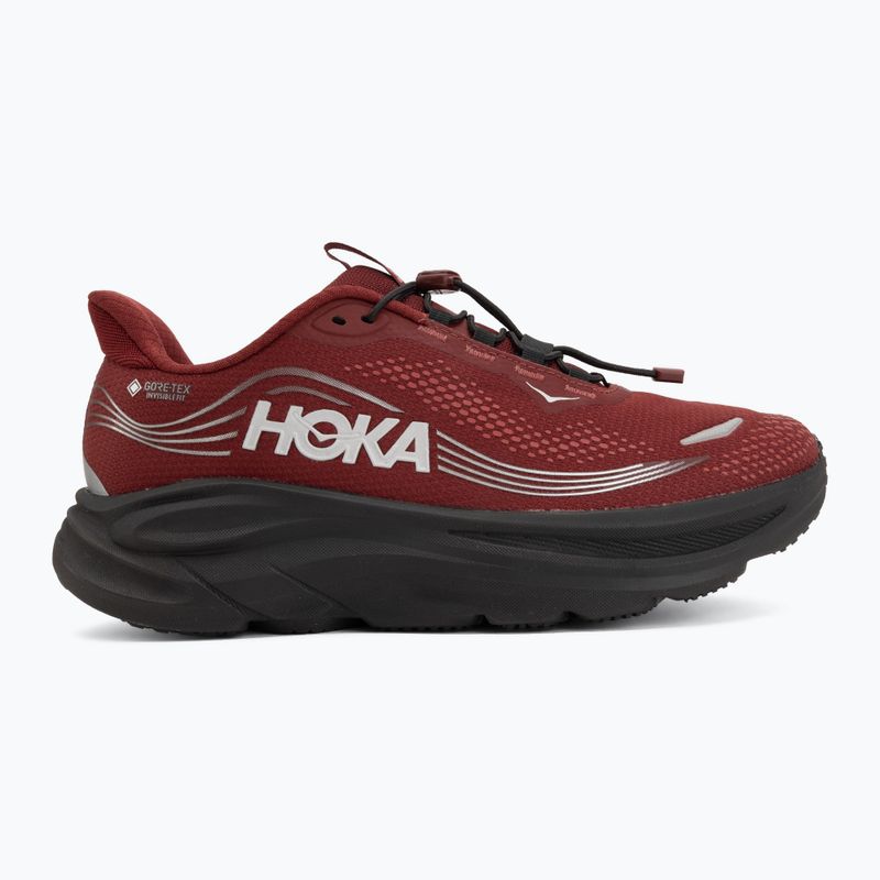 Scarpe da corsa uomo HOKA Clifton 11 GTX varsity burgundy/carbon black 2