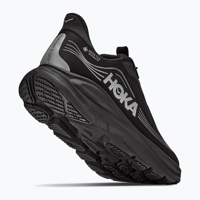 Scarpe da corsa donna HOKA Clifton 11 GTX black/black 3