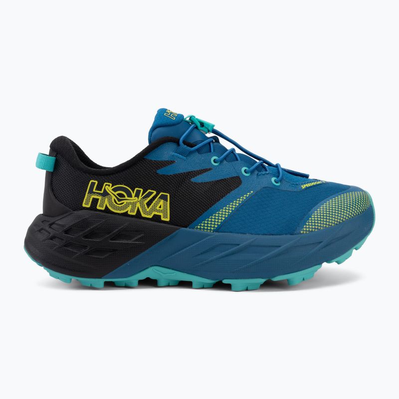 Scarpe da corsa per bambini HOKA Speedgoat 7 black/night glow blue 2
