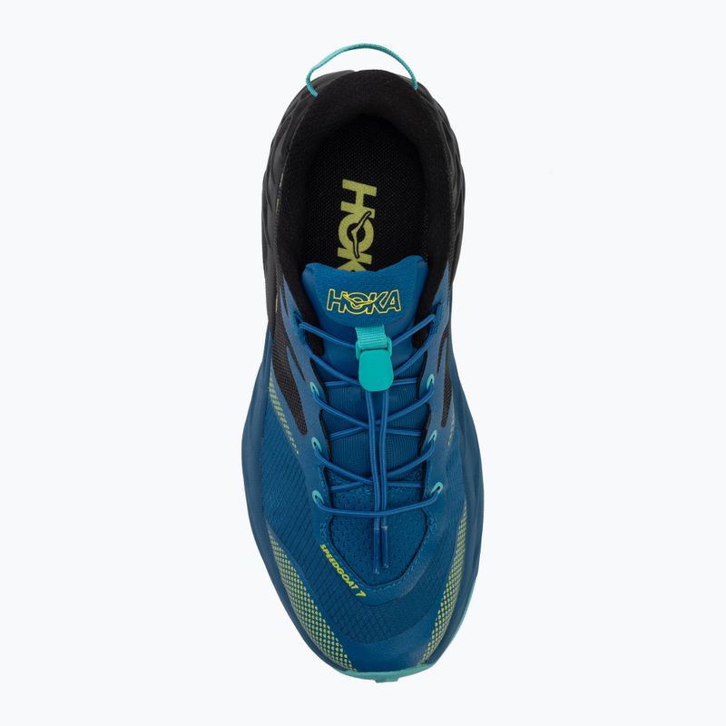 Scarpe da corsa per bambini HOKA Speedgoat 7 black/night glow blue 5