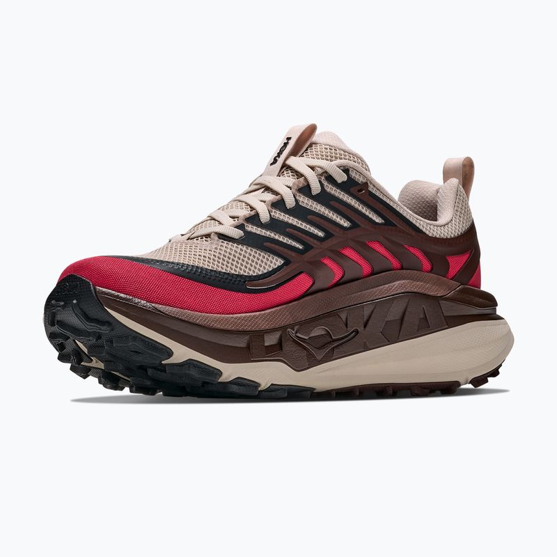 Scarpe da corsa uomo HOKA Stinson 8 river rock grey/spiced chocolate 4