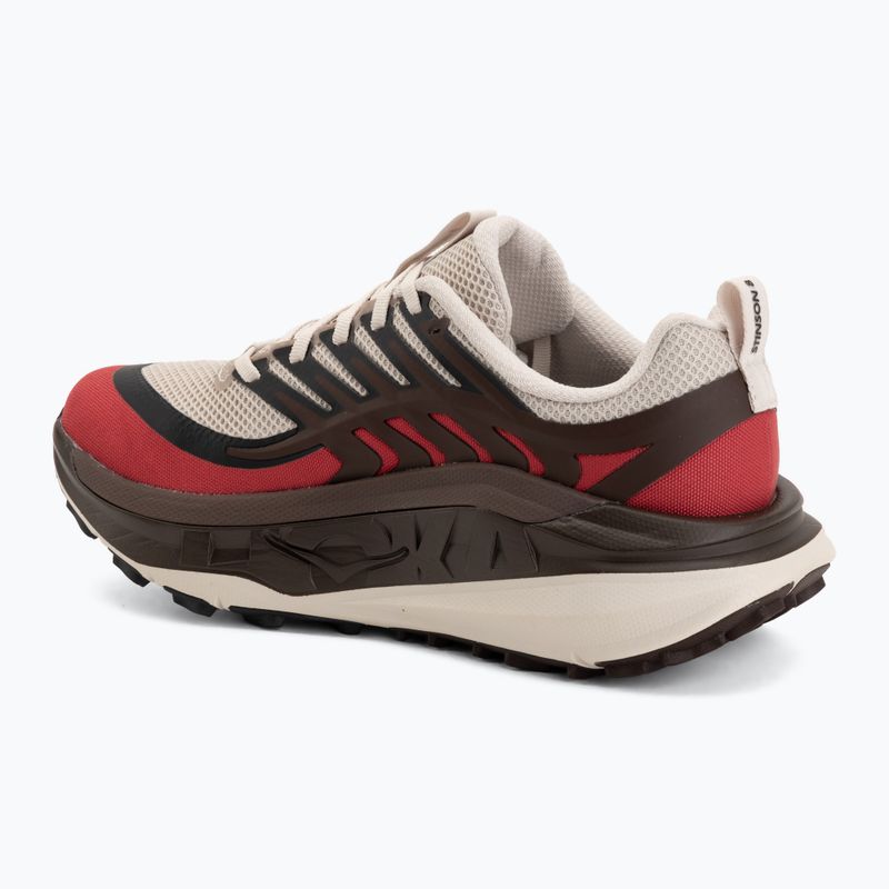 Scarpe da corsa uomo HOKA Stinson 8 river rock grey/spiced chocolate 3