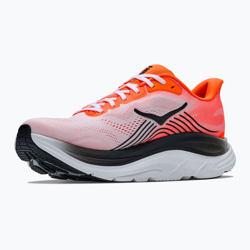 Scarpe da corsa uomo HOKA Clifton 11 Wide neon tangerine/frost 3