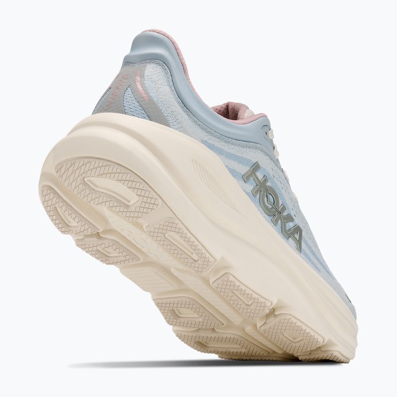 Scarpe da corsa donna HOKA Bondi 9 GLM alabaster/mineral blue 3