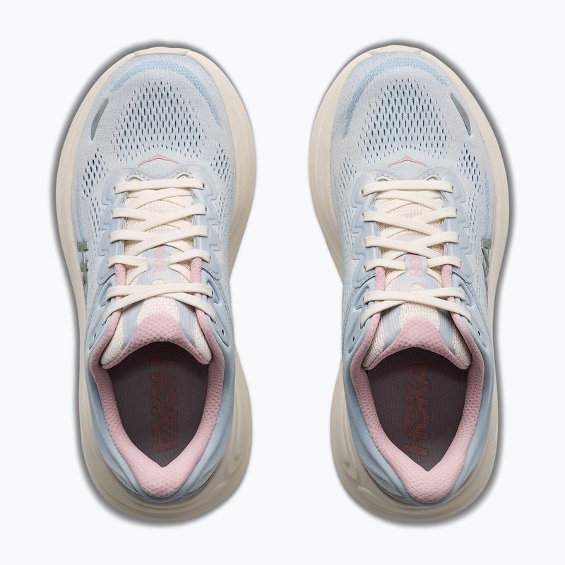 Scarpe da corsa donna HOKA Bondi 9 GLM alabaster/mineral blue 5