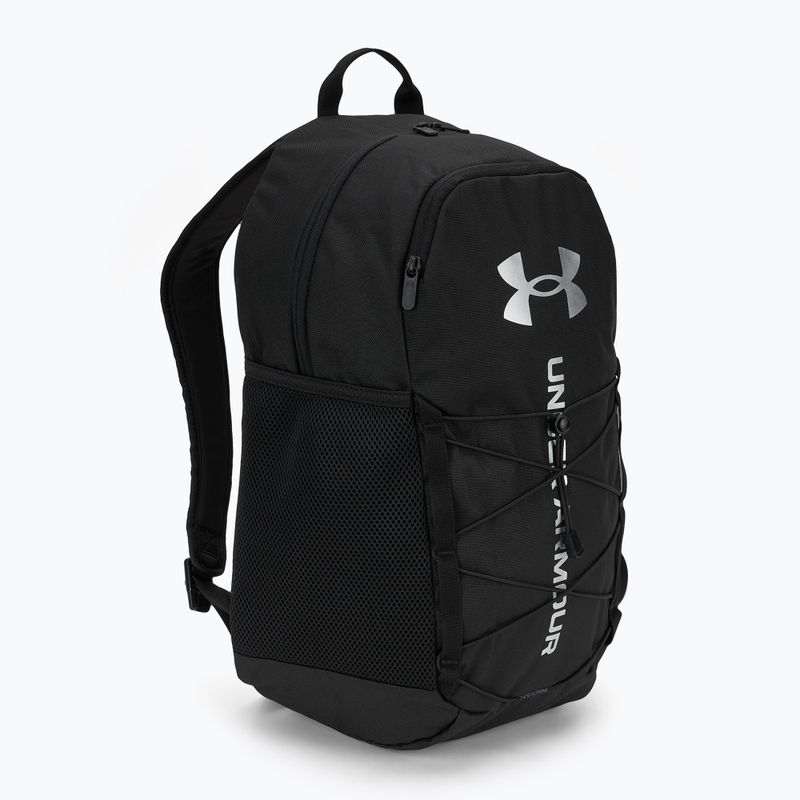 Zaino Under Armour Hustle Sport 6.0 26 l nero/nero/argento metallico 2