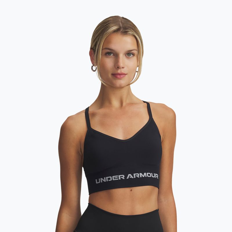 Reggiseno sportivo Under Armour Vanish Seamless Low black/steel