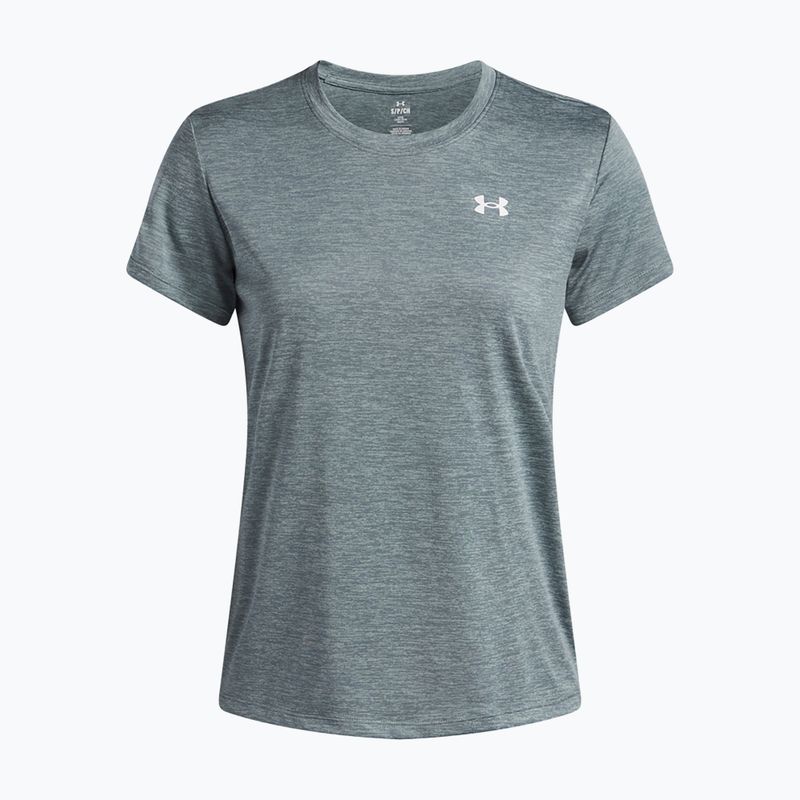 Maglietta da allenamento donna Under Armour Tech Twist jasper blue/white 3