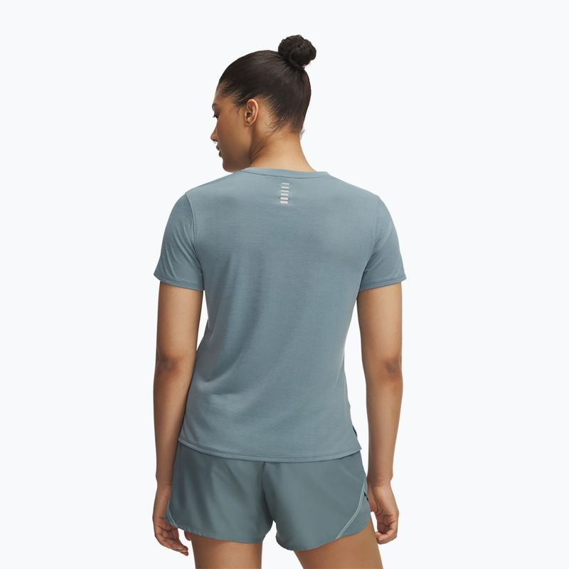 Maglietta da corsa donna Under Armour Launch jasper blue/reflective 2