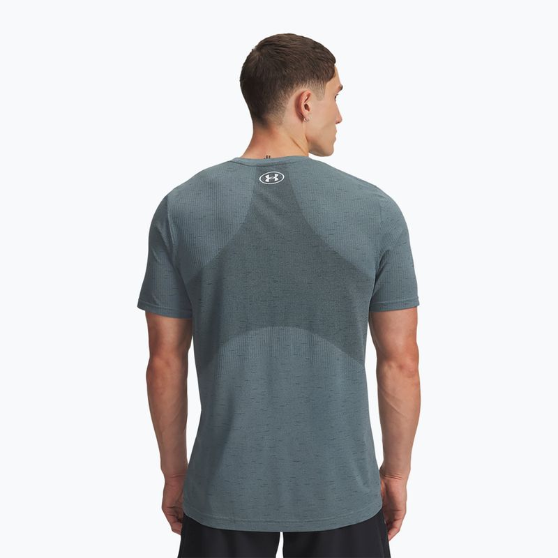 Maglia da allenamento uomo Under Armour Vanish Seamless jasper blue/white 2