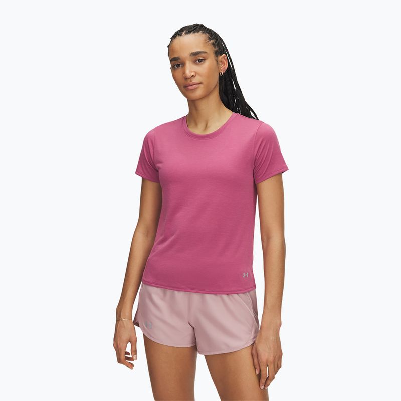 Maglietta da corsa donna Under Armour Launch fuchsia dusk/reflective