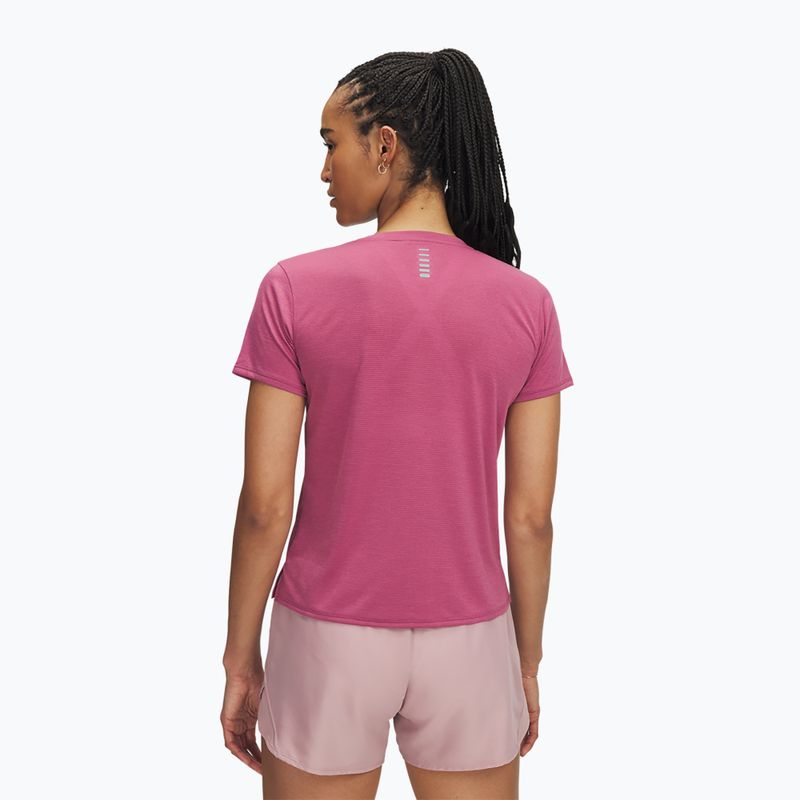 Maglietta da corsa donna Under Armour Launch fuchsia dusk/reflective 2