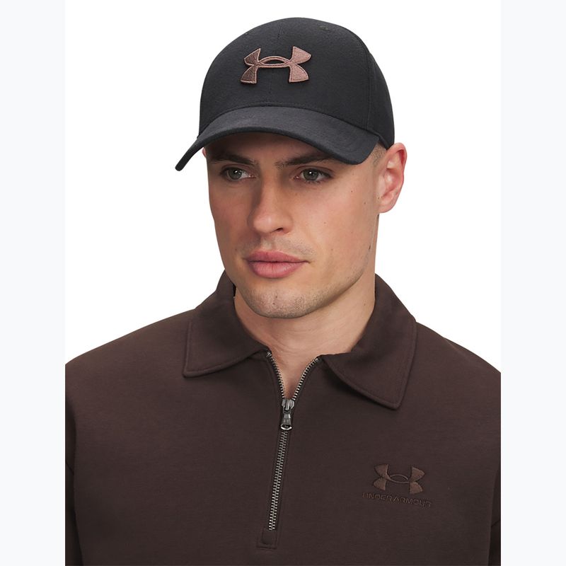 Cappellino da uomo con visiera Under Armour Blitzing Low Brushed galaxy black/sierra taupe 3