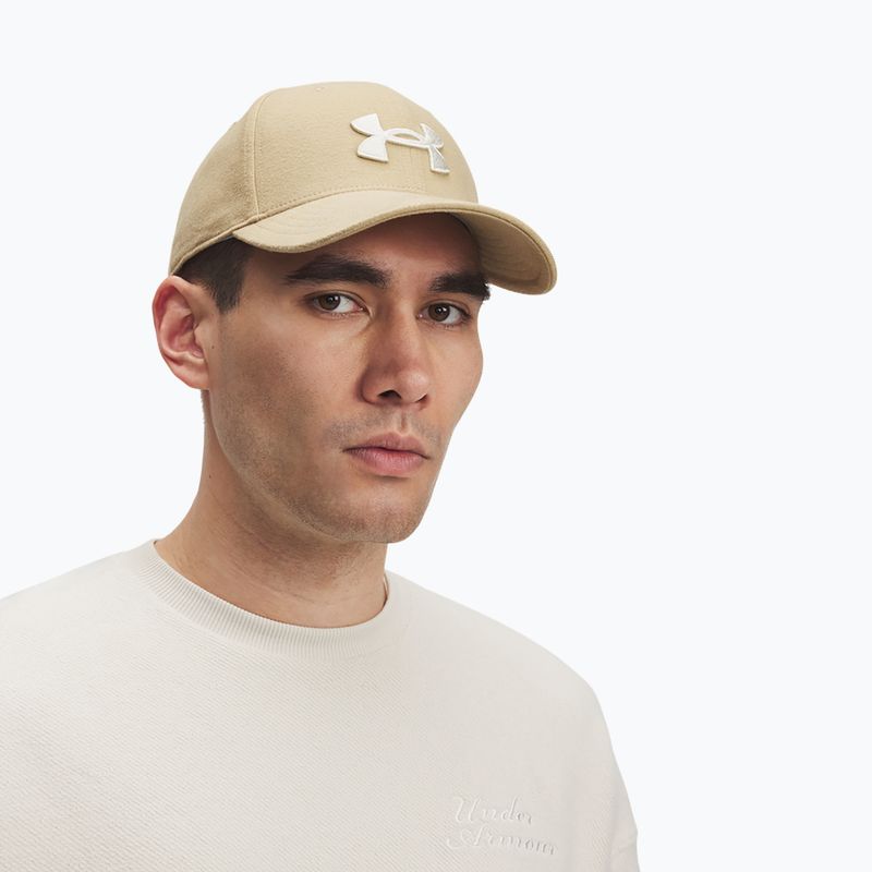 Cappellino da uomo con visiera Under Armour Blitzing Low Brushed camel/summit white 6