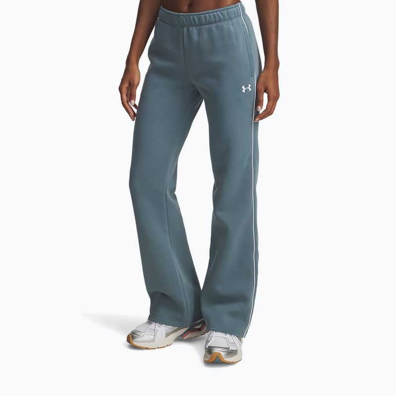 Pantaloni donna Under Armour Rival Fleece Piped jasper blue/white