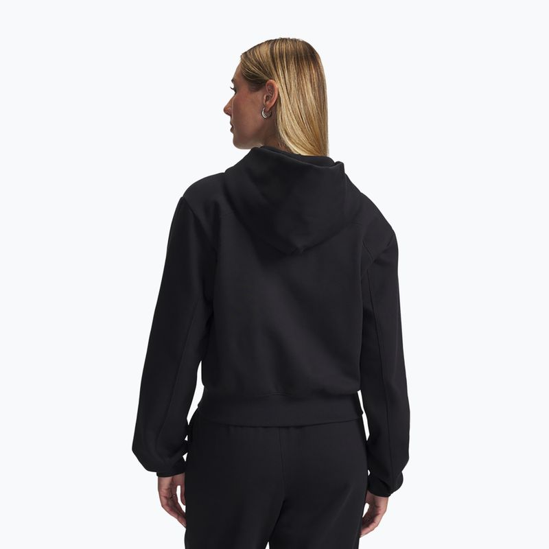 Felpa da allenamento donna Under Armour Icon Vida Fleece FZ black/black 2
