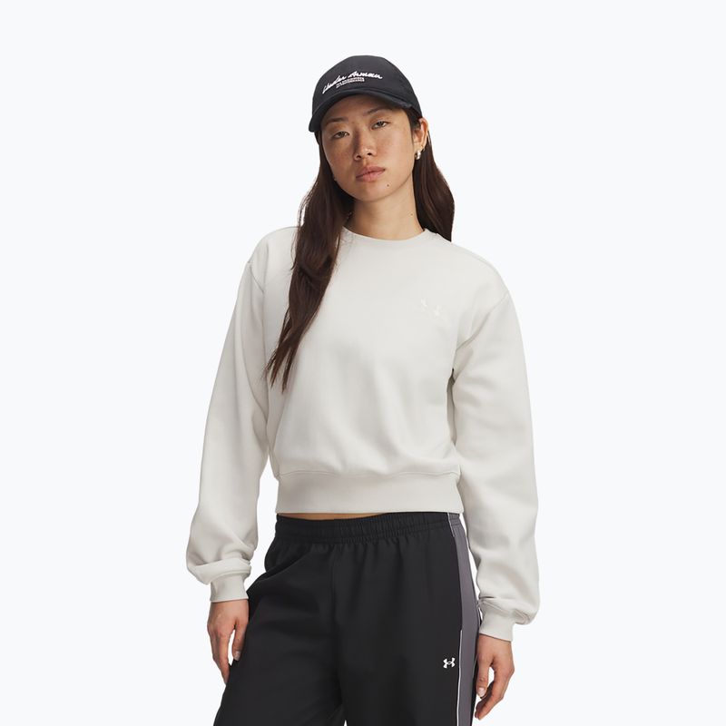 Felpa da allenamento donna Under Armour Icon Vida Fleece Crew summit white/summit white
