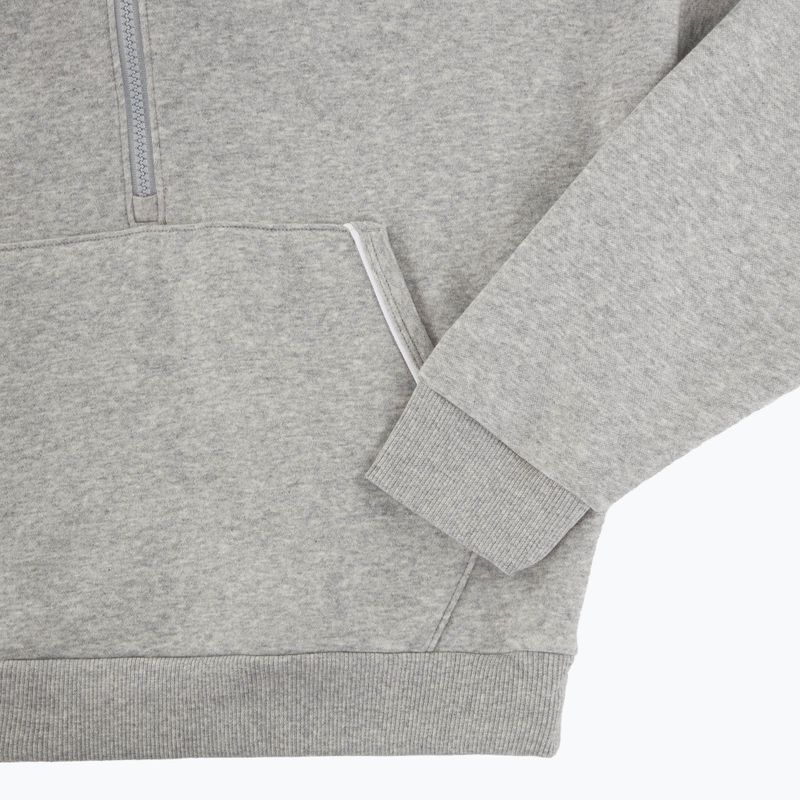 Felpa da donna Under Armour Rival Fleece Piped HZ Hoodie mod gray light heather/white 5