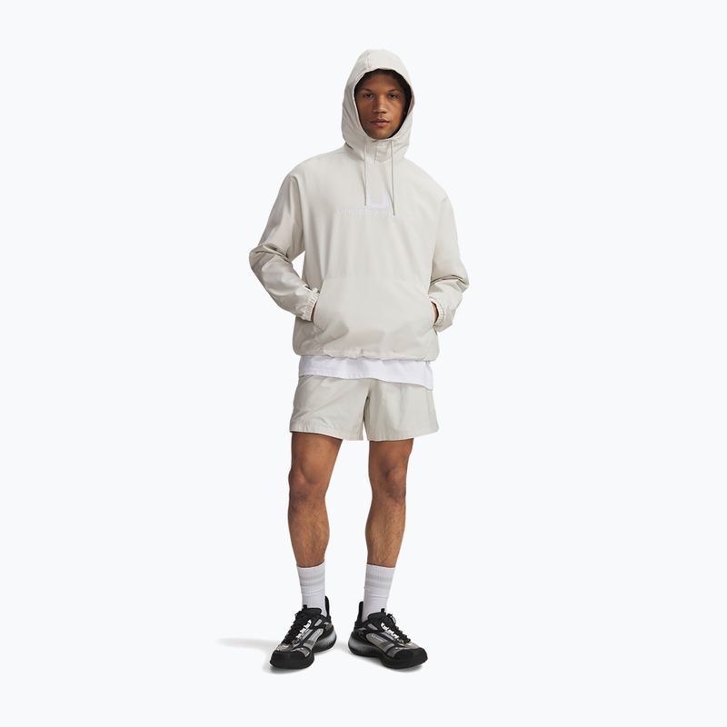 Felpa uomo Under Armour Unstoppable Woven Hoodie summit white/white 2
