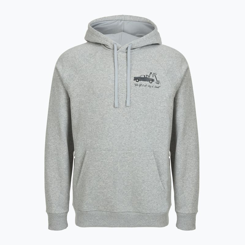 Felpa da uomo Under Armour Rival Fleece HBR Logo Hoodie mod gray light heather/castlerock 4