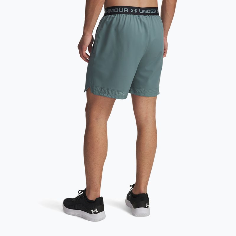 Pantaloncini da allenamento uomo Under Armour UA Vanish Woven 6in jasper blue/black 3