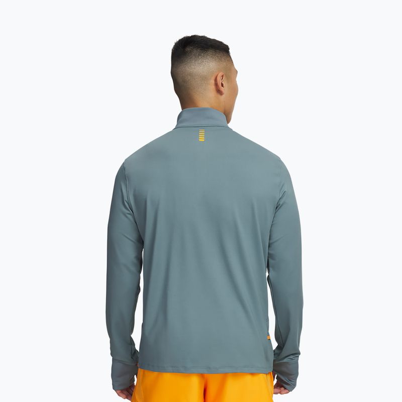 Maglia a maniche lunghe da running uomo Under Armour Launch Pro 1/4 Zip jasper blue/reflective 2