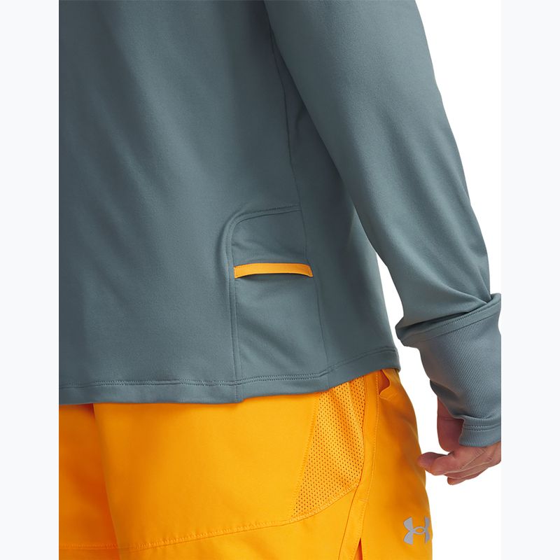 Maglia a maniche lunghe da running uomo Under Armour Launch Pro 1/4 Zip jasper blue/reflective 3