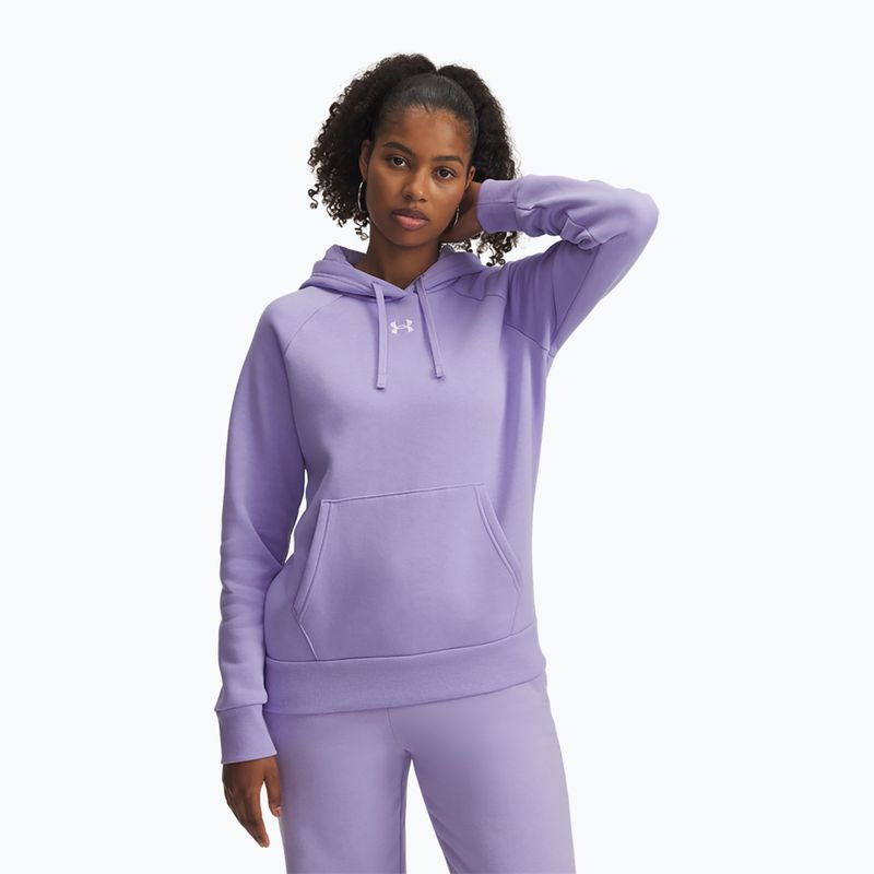 Felpa da donna Under Armour Rival Fleece Hoodie trasparente/bianco