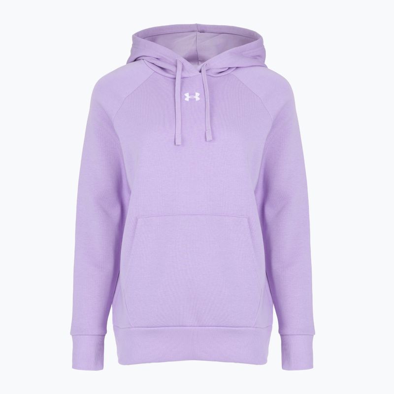 Felpa da donna Under Armour Rival Fleece Hoodie trasparente/bianco 4